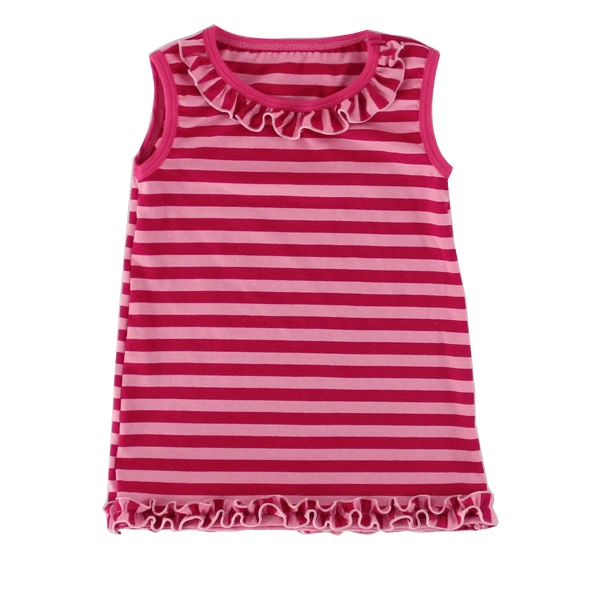 Toddler Girls Sleeveless T-shirt from Bangladesh Kids Clothing Factory Toddler Girls Sleeveless T-shirt from Bangladesh Kids Clothing Factory