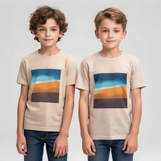 Custom Boys Crew Neck T-shirt Manufacturing in Costa Mesa