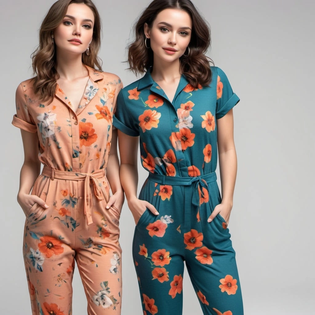 Custom Floral Jumpsuits Exporter Bangladesh
