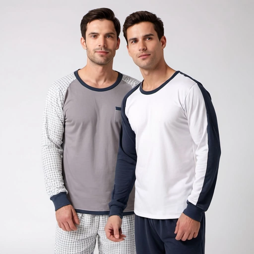 Custom Mens Long Sleeve Pajama Manufacturer Bangladesh