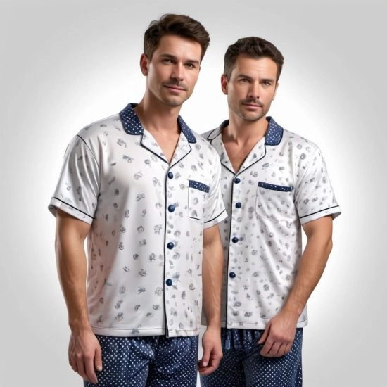 Custom Mens Short Sleeve Pajama Manufacturer Bangladesh