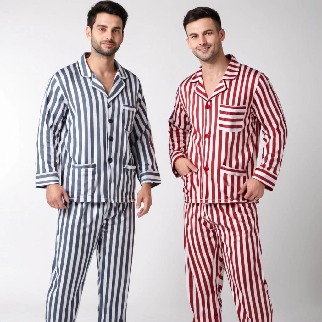 Custom Mens Striped Pajama Wholesale Vandor Bangladesh