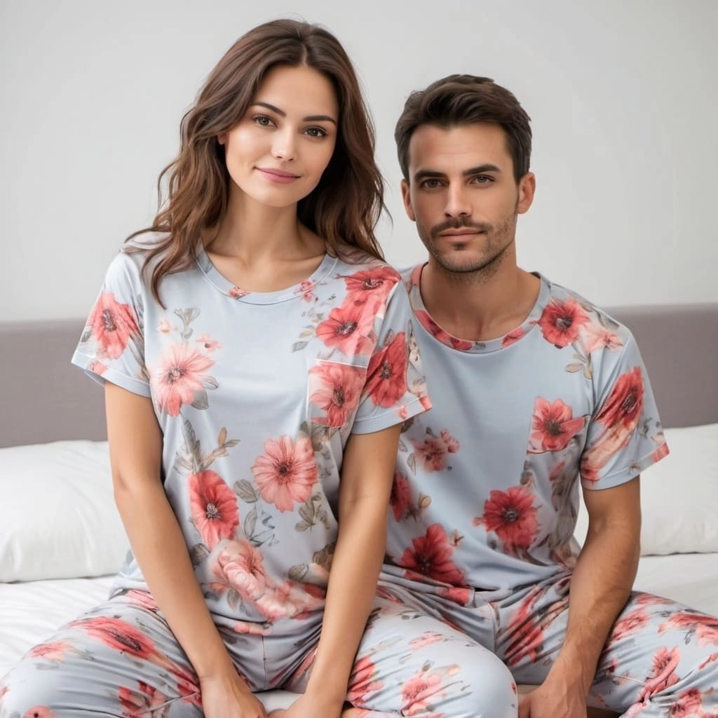 Custom Floral Pajama Manufacturer Bangladesh