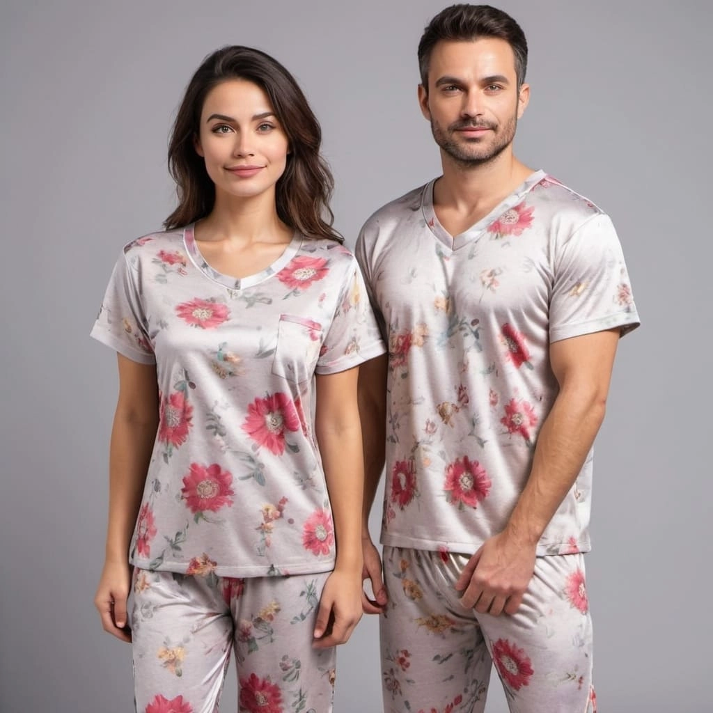 Custom Floral Pajama Supplier Bangladesh