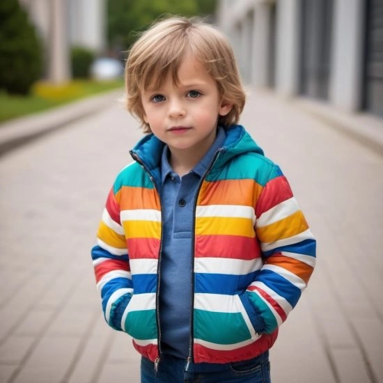 Custom Kids Striped Jacket Manufacturing in Heraklion