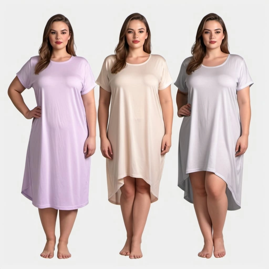 Custom Plus Size Night Dress Factory Bangladesh