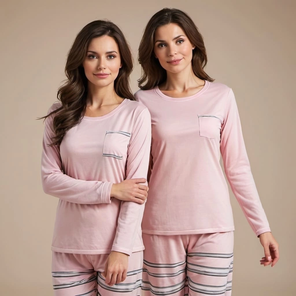 Custom Womens Long Sleeve Pajama Factory Bangladesh